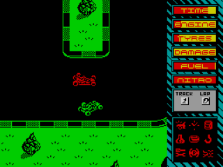 Turbo Kart Racer screenshot 3 for ZX Spectrum